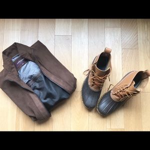 NW/OT Johnston & Murphy Jacket Coat Brown - M